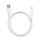 CoolBox COO-CAB-U3UC cable USB 1 m USB 3.2 Gen 1 (3.1 Gen 1) USB A USB C Blanco